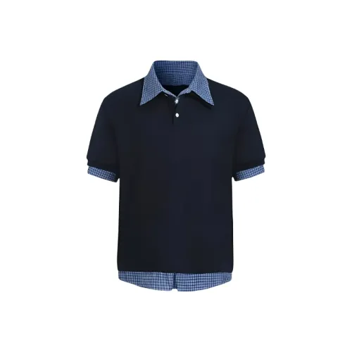 KLAMMKICKS Темно-синий Унисекс Поло