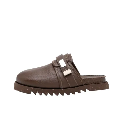 Suicoke x Marsèll Резиновая подошва Домашние тапочки Мужские Шоколадно-коричневый