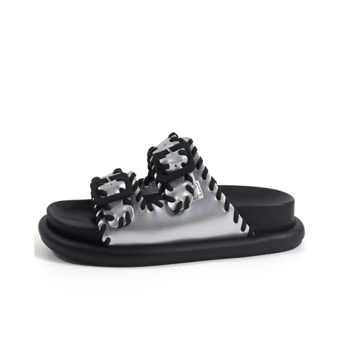 Rongcheng shoe king Слипоны Серебряный Женские