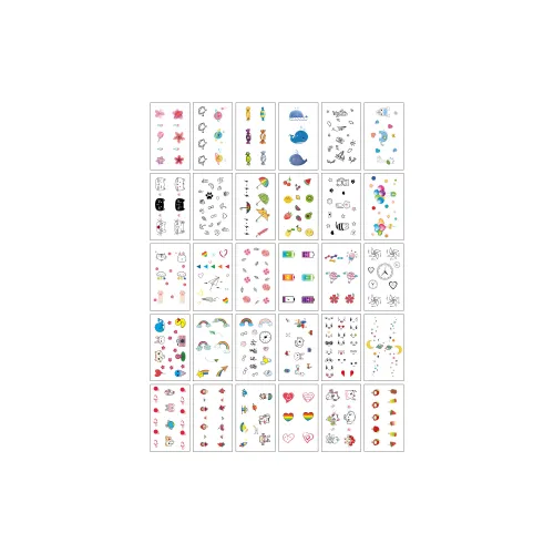 XNTX Cute Cartoon Little Animals Temporary Tattoos