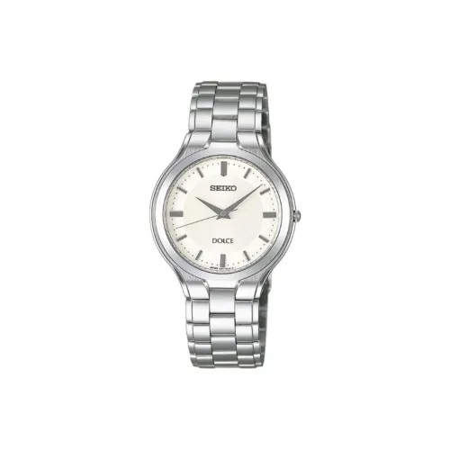 SEIKO Dolce Exceline Collection Кварцевый механизм нержавеющая сталь ремешок мужские часы белый циферблат