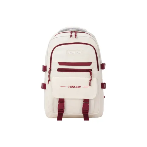 Tonlion Нейлоновая школьная сумка стандартного размера для детей белая и красная