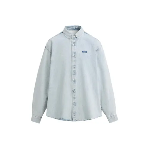 ZARA Light Blue Мужские Рубашки