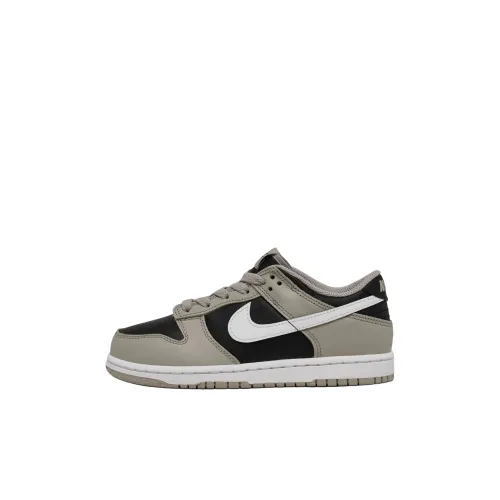 nike Dunk Slip Resistant Shock Absorbers Низкий Топ Детские Скейтбординги Серый Черный для детей 3-7 лет