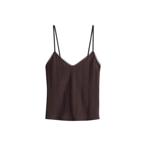 H&M Темно-кофейные Женские Камисоли