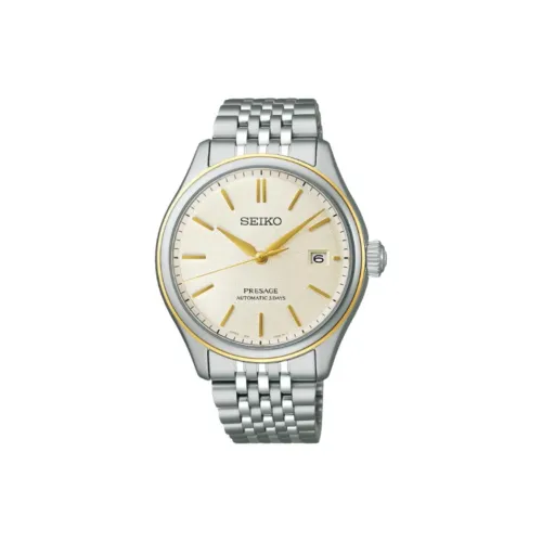 SEIKO Автоматический Механический Мужской Часы серии Presage 40,2 мм Желтые