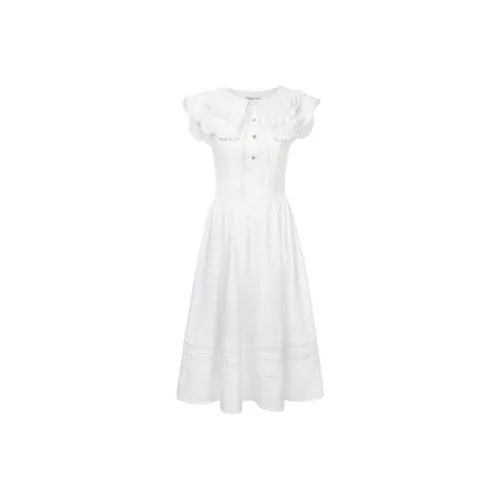 AIVEI Белые Женские Платья без рукавов