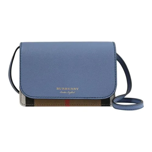 Burberry Холщовая сумка через плечо женская светло-синяя