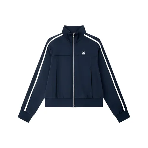 QIAODAN Sports Lifestyle Collection Quality Drying Куртки Пальто Женские Ночной Чернильный Синий