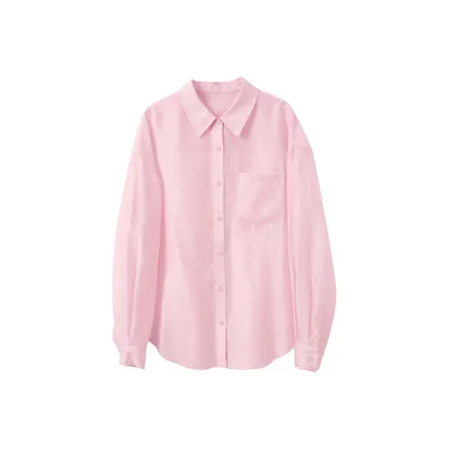 3COLOUR Розово-вишневый Женские Рубашки