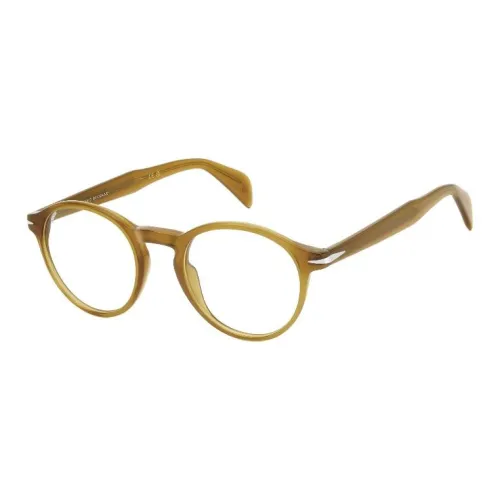 DAVID BECKHAM Ацетат Круглые Оправы для Очков Мужские Желтые