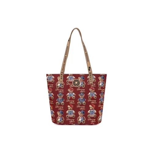 DANNYBEARJEANS Ткань Тоут Сумка Сумка для покупок Сумка на плечо Стандартная Унисекс Джентльмен Медведь Красный
