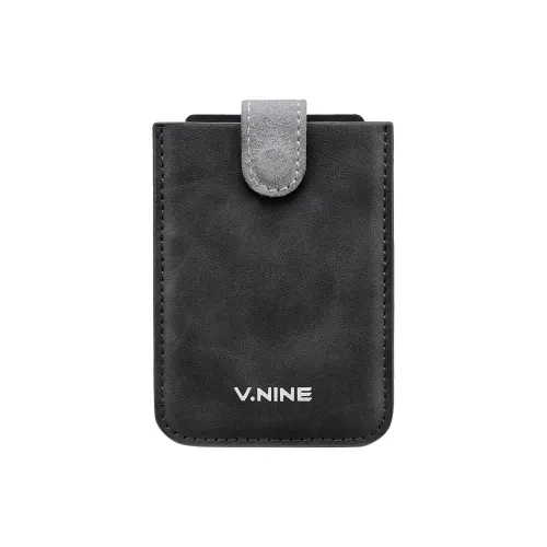 V.NINE Синтетическая кожа Мужской держатель для карт Мужской Обсидиан Черный Серый Синий Светло-коричневый