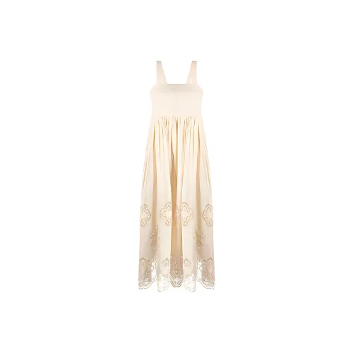 SEE BY CHLOE Бежевые Женские Платья без рукавов