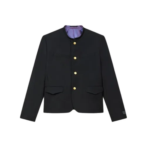 KENZO FW25 Бизнес-костюм Пальто Мужской Черный