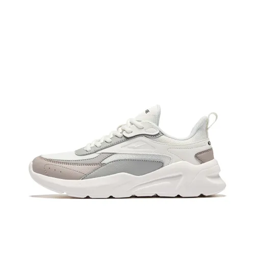 Erke Qi YU Устойчивый к истиранию Низ Резистентный Низкий Топ Повседневный Женский Микрокристаллический Белый Светло-Серый