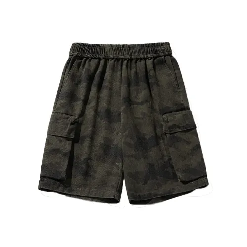 W7H1 Камуфляж Унисекс Повседневные шорты