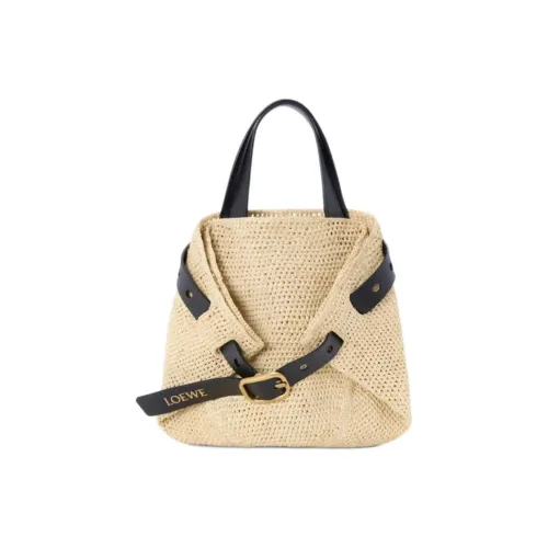 LOEWE Рафия Тоут Сумка Сумка для покупок Сумка через плечо Сумка мини Женская Бежевая и Черная