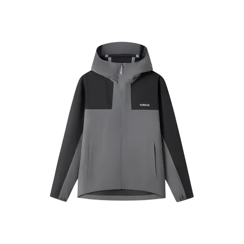 TOREAD Водонепроницаемый Ветровка Мужской Угольно-серый \ Черный