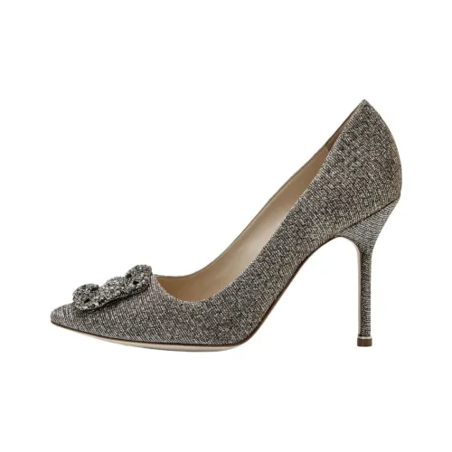 MANOLO BLAHNIK Hangisi Высокие каблуки Серый Женские
