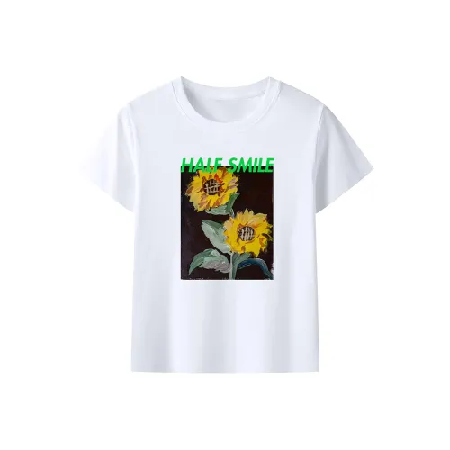 BANGEWEIXIAO Белая Женская Футболка