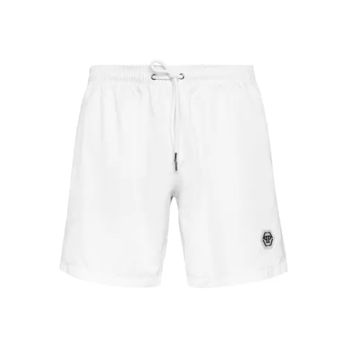 PHILIPP PLEIN Белые Мужские Повседневные Шорты