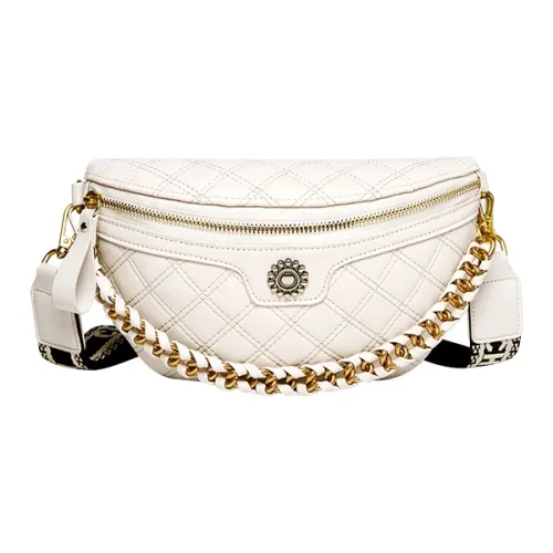 Narandu Сумка через плечо из коровьей кожи с синтетической кожей средний размер женский экрю полночный черный