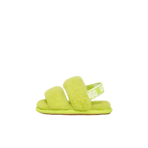 UGG Fluff Oh Yeah Slip-resistant Abrasion-resistant Низкий топ Обувь для малышей Зеленый Infant и Toddler