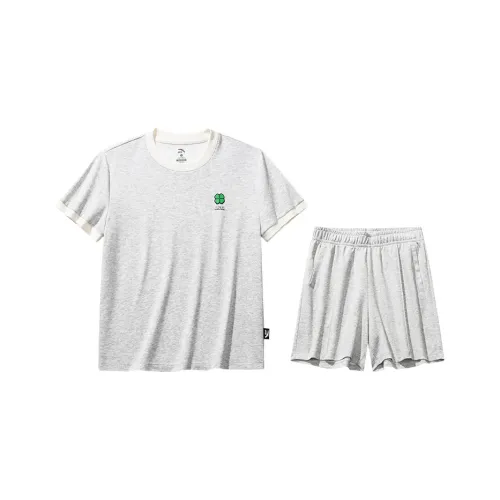 Anta Life Collection Набор Серый Вересковый Серый Женские Повседневные Костюмы