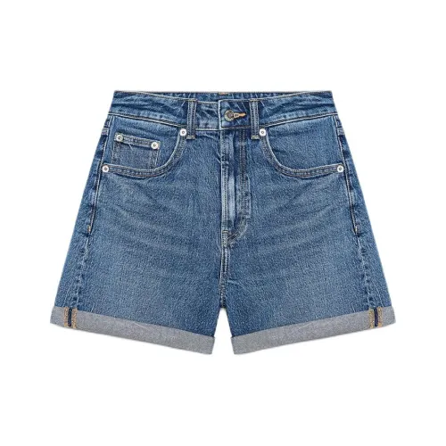 ZARA Trf Морской синий Женские джинсовые шорты