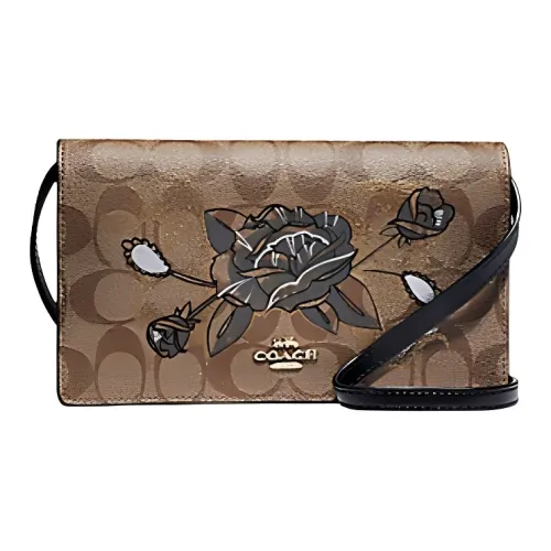 COACH Hayden Canvas и кожа Сумка через плечо Женская Коричневая