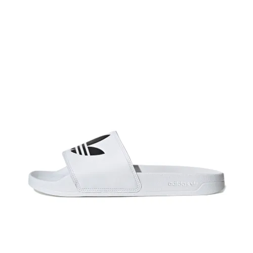 adidas originals Adilette LITE Устойчивые к истиранию Слипоны Унисекс Белый Черный