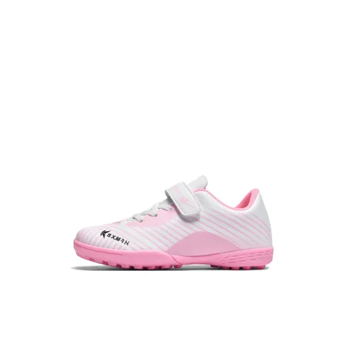 Binary Легкие амортизаторы низкий топ футбольные бутсы белый розовый детский