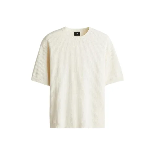 H&M Белые Мужские T-рубашки
