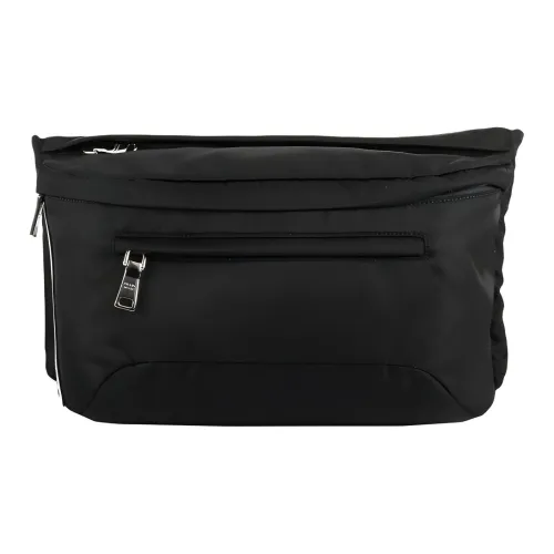 PRADA Мужская кожаная сумка-бант черная