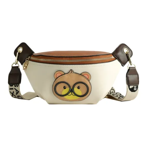 North Pack ПУ (полиуретан) Одно плечо Сумка через плечо Sling Сумка Женская Экрю