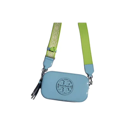 TORY BURCH BONBON Коллаборация Miller Лакированная кожа Сумка через плечо Мини Женская Синяя