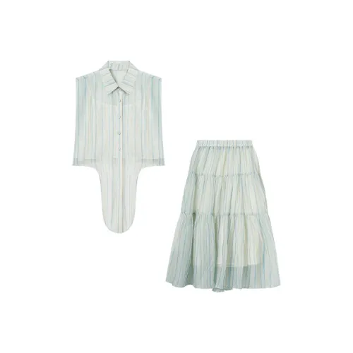 THE SEA LIFE Прозрачный Синий Женские Комплекты с юбкой