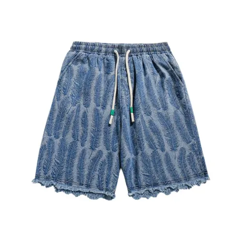 YOUSEKOO Синие Унисекс Джинсовые Шорты