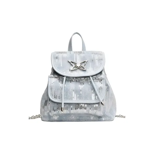 RKM Denim Backpack Women's Blue RKM Деним Рюкзак Женские Синий