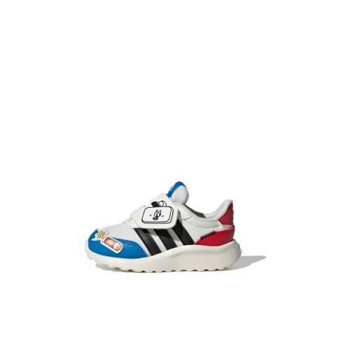 Adidas Neo Run 70S Slip-resistant Shock Absorbers Низкий топ Обувь для малышей Белый Синий Красный Infant And Toddler