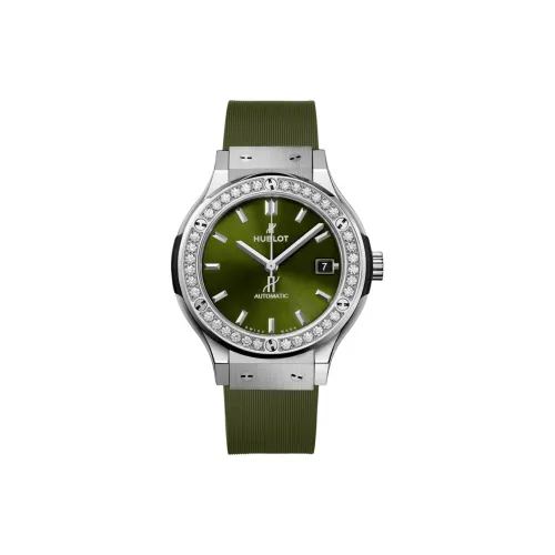 HUBLOT Classic Fusion Collection Автоматический Механический Механизм Унисекс Часы 38 мм Зеленый Циферблат