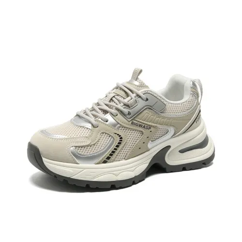 BIGWASP Противоскользящие устойчивые к истиранию низкий топ кроссовки с толстой подошвой мужские