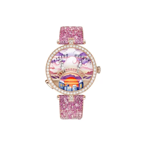 Van Cleef & Arpels Автоматический Механический Движение Унисекс Часы 38 мм Многоцветные