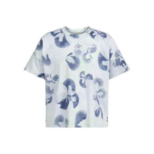 Adidas Детская одежда AOP Loose Htr Коробка Tee T Рубашка Детский Синий