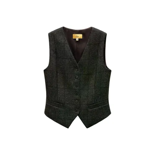 INSUN Темный кофейный Женские жилеты