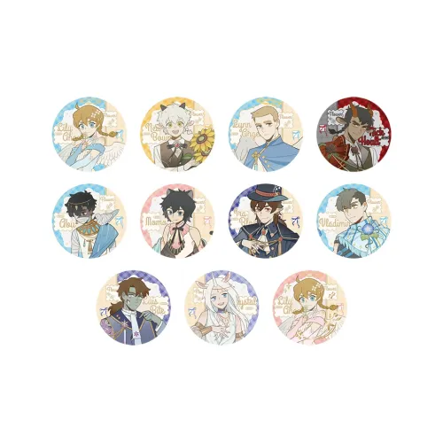 1031 WANSHENGJIE From Floral Collection Аниме Double Flash Badge Badges