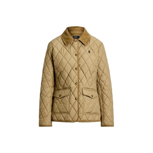 Polo Ralph Lauren Хлопковый пуховик женский хаки