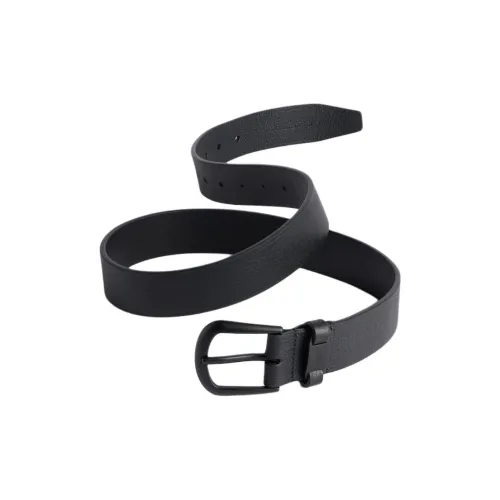 Balenciaga Телячья кожа Кожаные ремни Мужской Черный Ширина 3,5CM