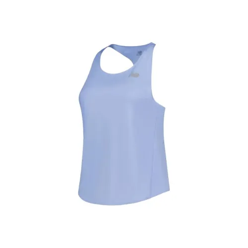 New Balance Бег Майка Женская Небесно-голубая